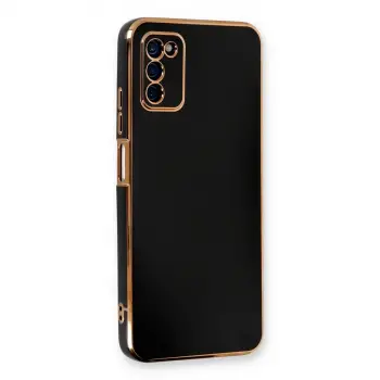 Samsung Galaxy A03s Kılıf Volet Silikon - Siyah