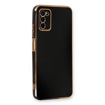 Samsung Galaxy A03s Kılıf Volet Silikon - Siyah