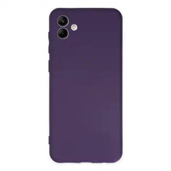 Samsung Galaxy A04 Kılıf First Silikon - Mor