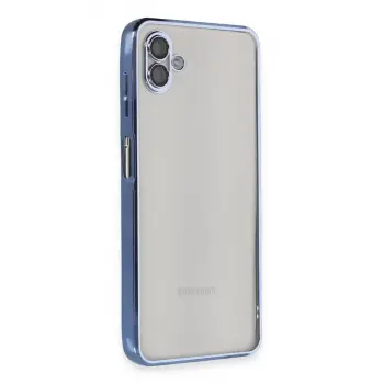 Samsung Galaxy A04 Kılıf Razer Lensli Silikon - Açık Mavi