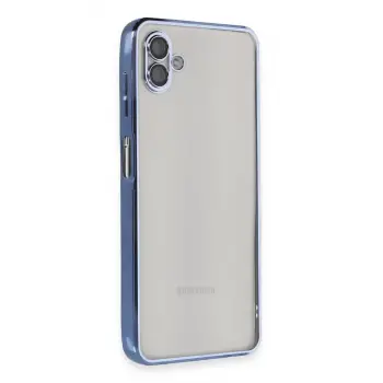 Samsung Galaxy A04 Kılıf Razer Lensli Silikon - Açık Mavi