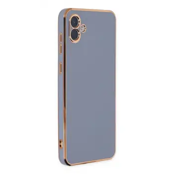 Samsung Galaxy A04 Kılıf Volet Silikon - Mavi