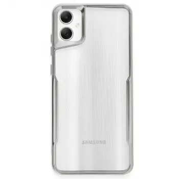 Samsung Galaxy A05 Kılıf Boyi Silikon Kapak - Gümüş