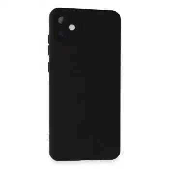 Samsung Galaxy A05 Kılıf Nano İçi Kadife Silikon - Siyah