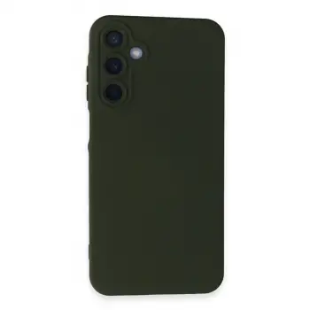 Samsung Galaxy A05s Kılıf Nano İçi Kadife Silikon - Koyu Yeşil