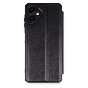 Samsung Galaxy A06 Kılıf Flip Cover - Siyah