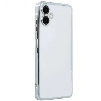 Samsung Galaxy A06 Kılıf Razer Lensli Silikon - Gümüş
