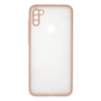 Samsung Galaxy A11 Kılıf Montreal Silikon Kapak - Pembe