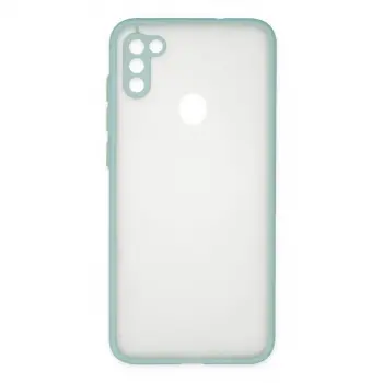 Samsung Galaxy A11 Kılıf Montreal Silikon Kapak - Turkuaz