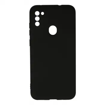 Samsung Galaxy A11 Kılıf Nano İçi Kadife Silikon - Siyah