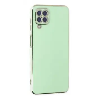Samsung Galaxy A12 Kılıf Volet Silikon - Açık Yeşil
