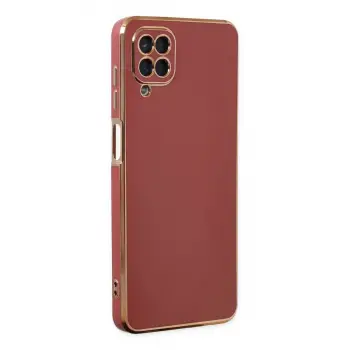 Samsung Galaxy A12 Kılıf Volet Silikon - Kırmızı