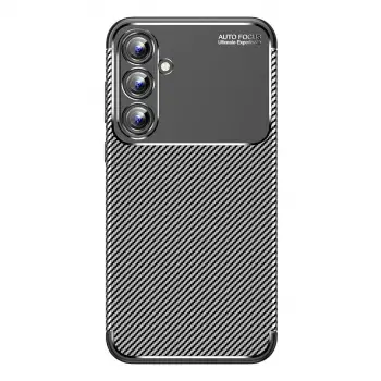 Samsung Galaxy A15 4g Kılıf Auto Focus Karbon Kapak - Siyah