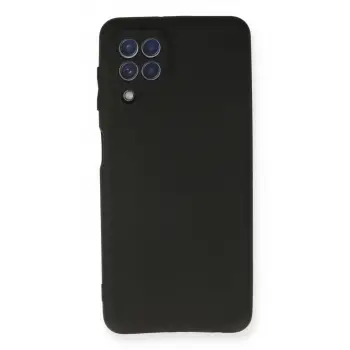 Samsung Galaxy A22 Kılıf First Silikon - Siyah