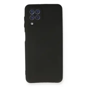 Samsung Galaxy A22 Kılıf First Silikon - Siyah