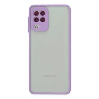 Samsung Galaxy A22 Kılıf Montreal Silikon Kapak - Mor