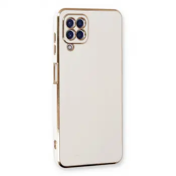 Samsung Galaxy A22 Kılıf Volet Silikon - Beyaz