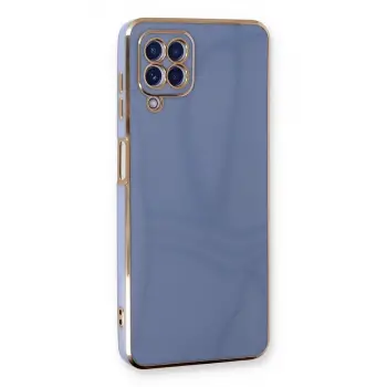 Samsung Galaxy A22 Kılıf Volet Silikon - Mavi