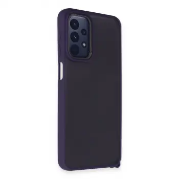 Samsung Galaxy A23 4g Kılıf Elegant Kapak - Derin Mor