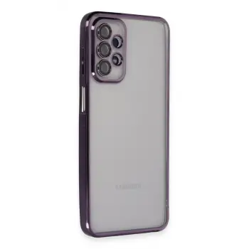 Samsung Galaxy A23 4g Kılıf Razer Lensli Silikon - Mor