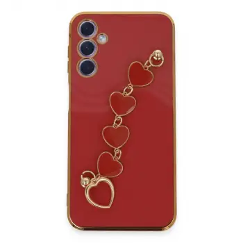 Samsung Galaxy A24 4g Kılıf Esila Silikon - Kırmızı