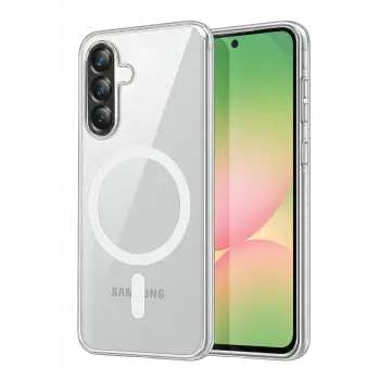 Samsung Galaxy A27 5g Combo Sert Şeffaf Magsafe Kapak - Şeffaf