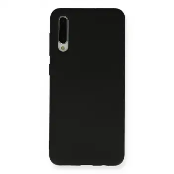 Samsung Galaxy A30s Kılıf Nano İçi Kadife Silikon - Siyah