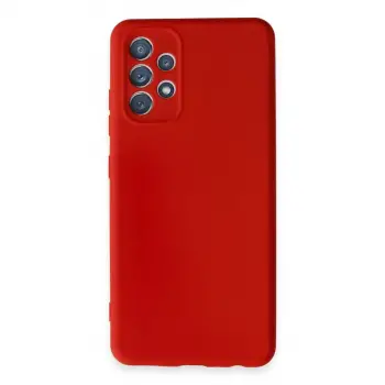 Samsung Galaxy A32 Kılıf First Silikon - Kırmızı