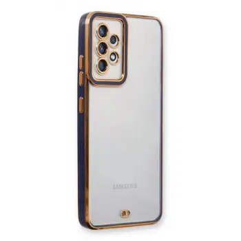 Samsung Galaxy A33 5g Kılıf Liva Lens Silikon - Mavi