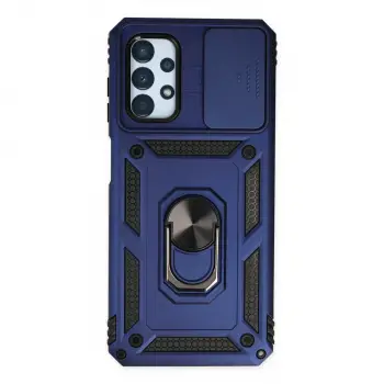 Samsung Galaxy A33 5g Kılıf Pars Lens Yüzüklü Silikon - Lacivert