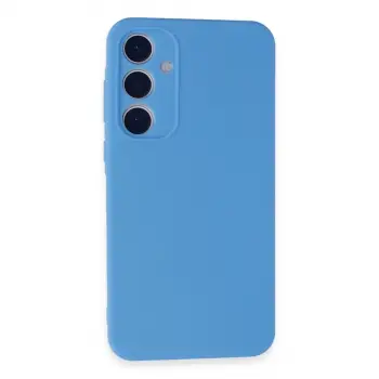 Samsung Galaxy A35 5g Kılıf Nano İçi Kadife Silikon - Mavi