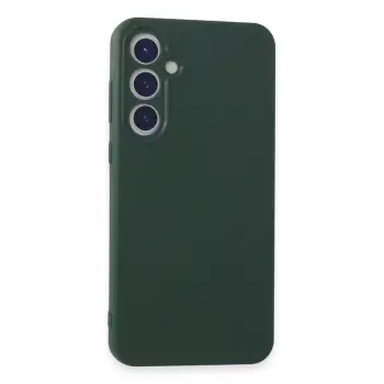 Samsung Galaxy A55 5g Kılıf First Silikon - Koyu Yeşil
