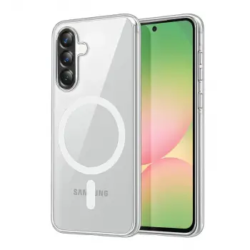 Samsung Galaxy A57 5g Combo Sert Şeffaf Magsafe Kapak - Şeffaf