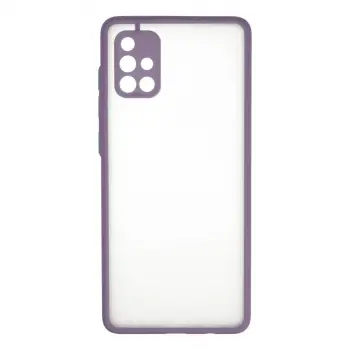 Samsung Galaxy A71 Kılıf Montreal Silikon Kapak - Mor