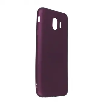 Samsung Galaxy J4 Kılıf First Silikon - Mürdüm