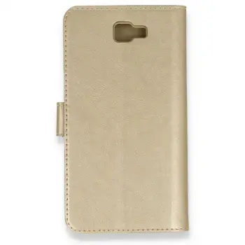 Samsung Galaxy J7 Prime Kılıf Trend S Plus Kapaklı Kılıf - Gold