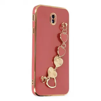 Samsung Galaxy J7 Pro / J730 Kılıf Esila Silikon - Kırmızı