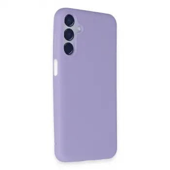 Samsung Galaxy M15 Kılıf First Silikon - Lila