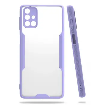 Samsung Galaxy M31s Kılıf Platin Silikon - Lila