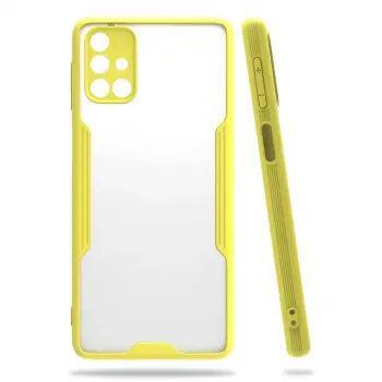 Samsung Galaxy M31s Kılıf Platin Silikon - Sarı