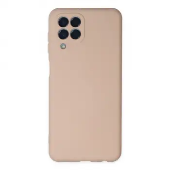 Samsung Galaxy M33 Kılıf Nano İçi Kadife Silikon - Pudra