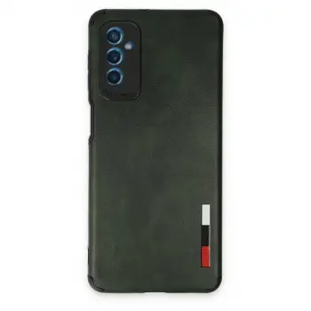 Samsung Galaxy M52 5g Kılıf Loop Deri Silikon - Yeşil