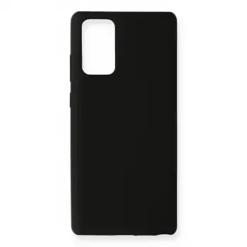 Samsung Galaxy Note 20 Kılıf Nano İçi Kadife Silikon - Siyah