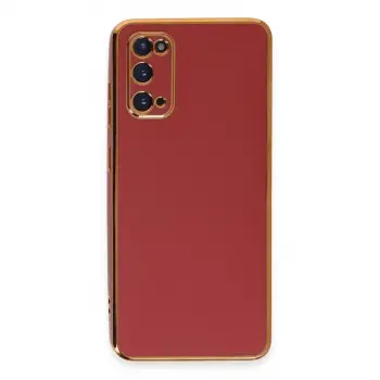 Samsung Galaxy S20 Kılıf Volet Silikon - Kırmızı