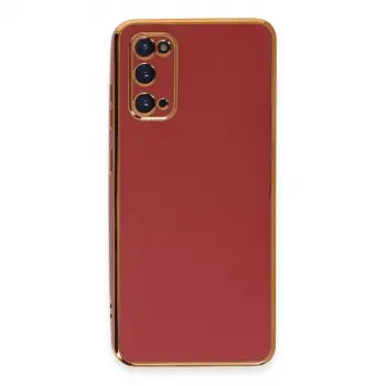 Samsung Galaxy S20 Kılıf Volet Silikon - Kırmızı