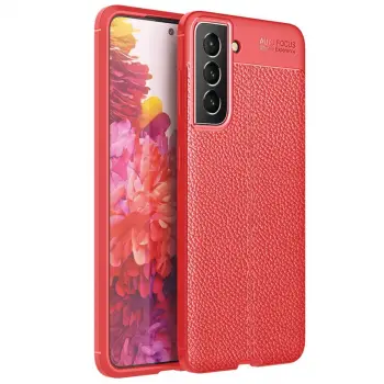 Samsung Galaxy S21 Fe Kılıf Auto Focus Kapak - Kırmızı