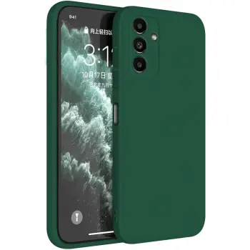 Samsung Galaxy S23 Fe Kılıf First Silikon - Koyu Yeşil