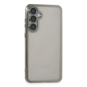Samsung Galaxy S23 Fe Kılıf Razer Lensli Silikon - Gümüş