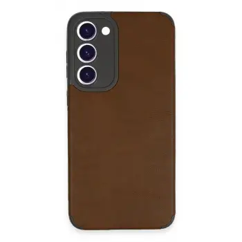 Samsung Galaxy S23 Plus Kılıf Loop Deri Silikon - Kahverengi