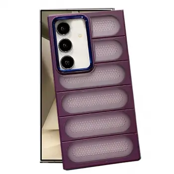 Samsung Galaxy S24 Kılıf Airmax Silikon Kapak - Derin Mor